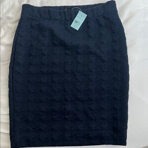 Ann Taylor Dark Blue Pencil Skirt